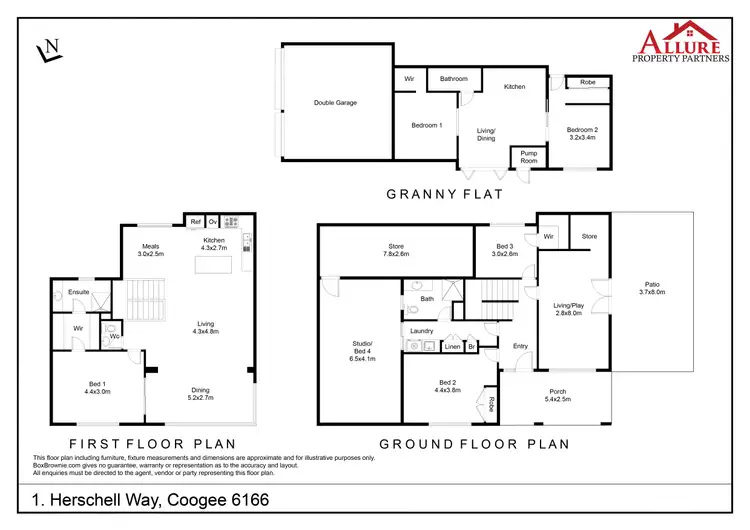 Floorplan of Homely house listing, 1 Herschell Way, Coogee WA 6166