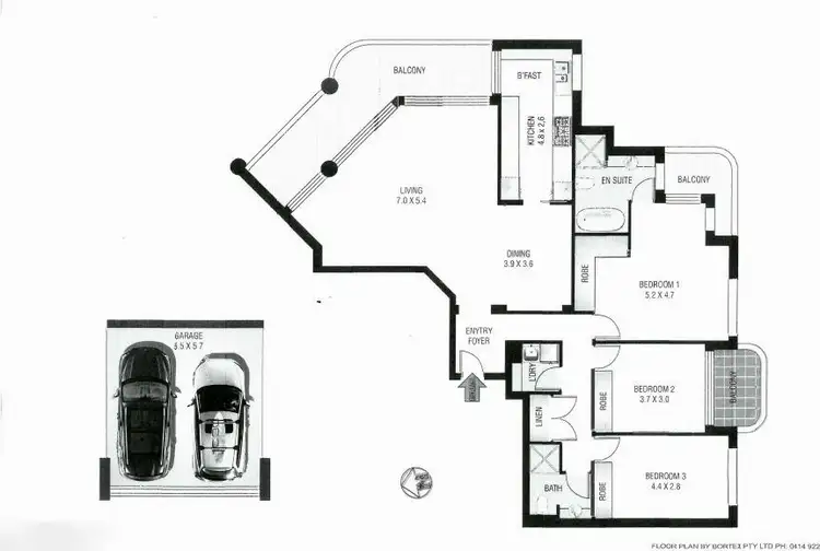 Floorplan of Homely unit listing, Unit 1202/7 Black Lion Place, Kensington NSW 2033