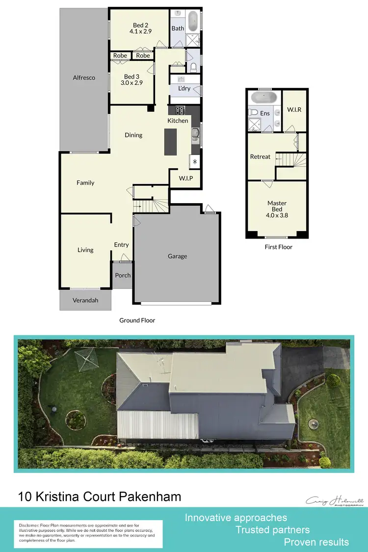 Floorplan of Homely house listing, 10 Kristina Ct, Pakenham VIC 3810