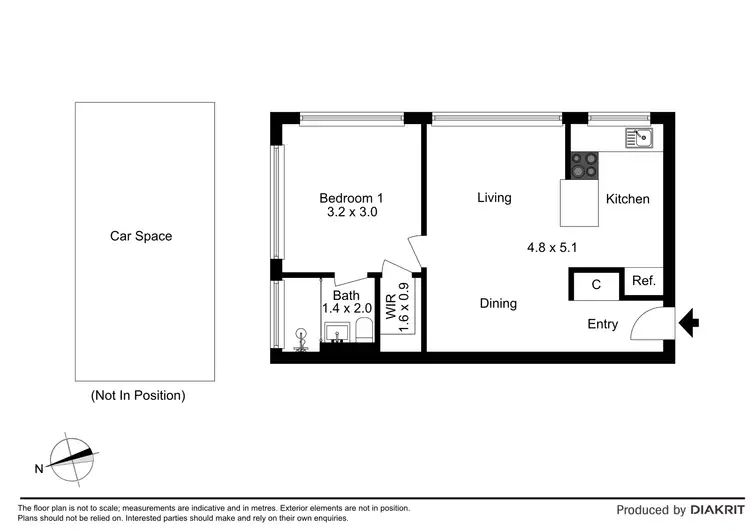 Floorplan of Homely apartment listing, 17/51 BUCKLEY STREET, Moonee Ponds VIC 3039