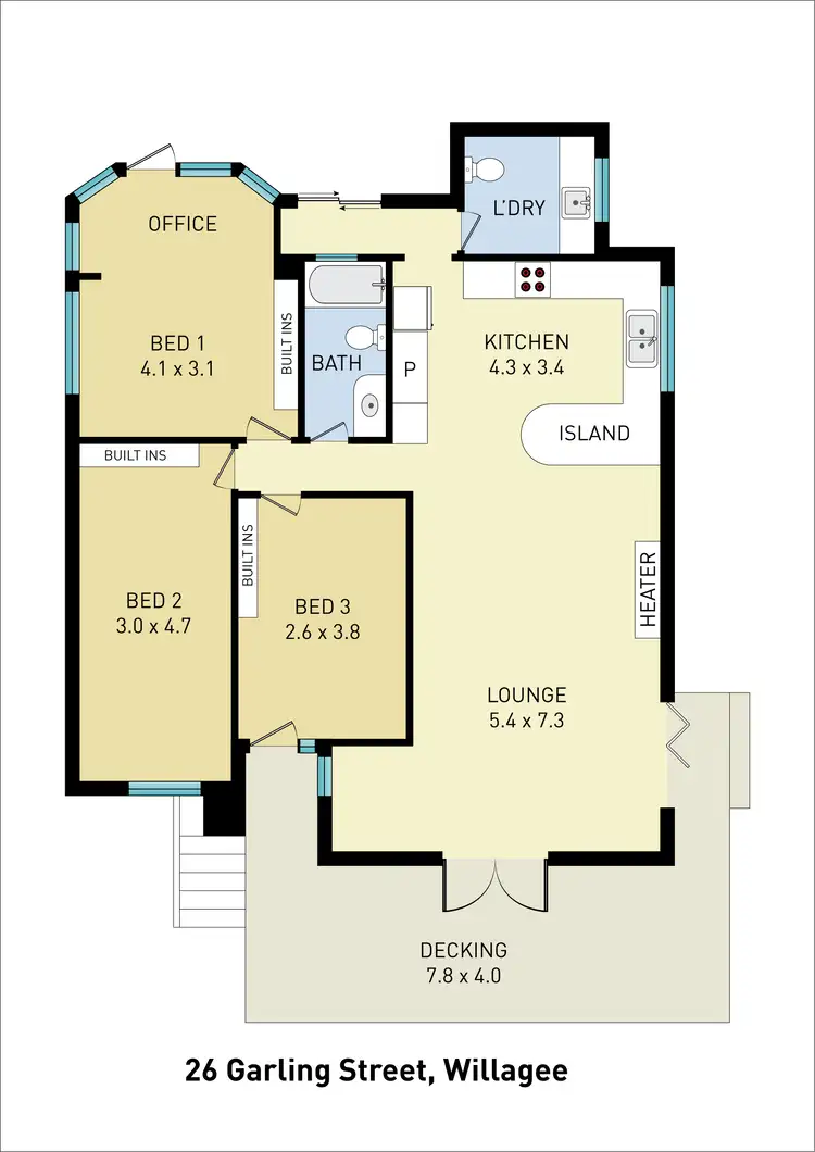 Floorplan of Homely house listing, 26 Garling St, Willagee WA 6156