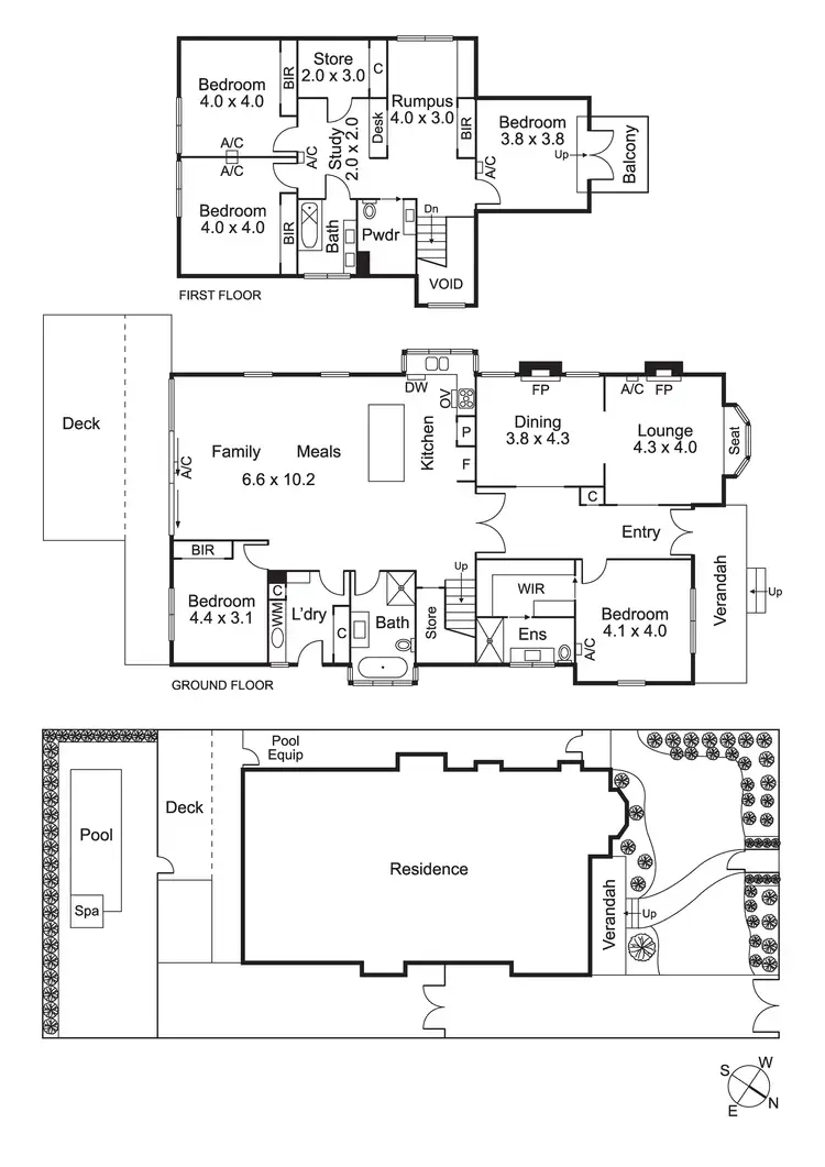 Floorplan of Homely house listing, 42 Linacre Rd, Hampton VIC 3188