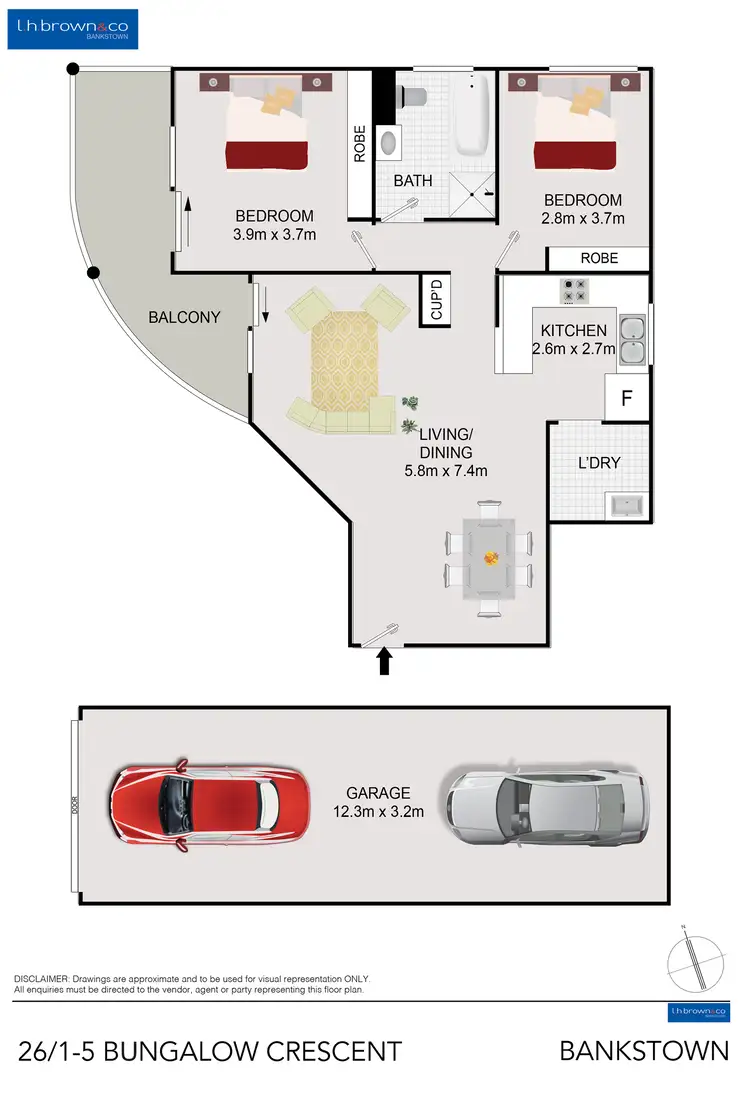 Floorplan of Homely unit listing, Unit 26/1-5 Bungalow Cres, Bankstown NSW 2200