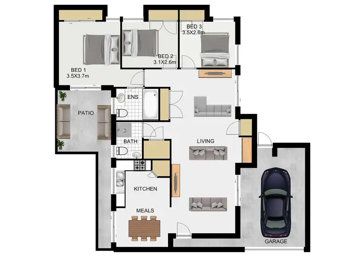 Floorplan of Homely house listing, 4 Durwun Cl, Durack QLD 4077