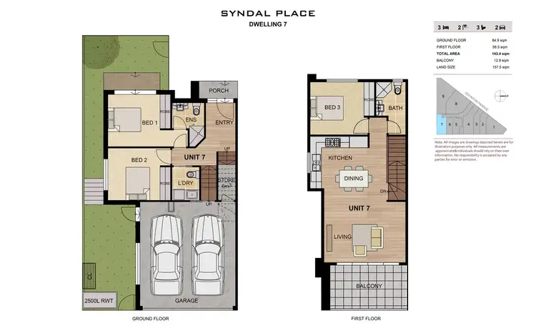 Floorplan of Homely townhouse listing, 7/2-4 Doynton Pde, Mount Waverley VIC 3149