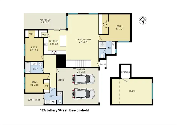 Floorplan of Homely house listing, 12A Jeffery St, Beaconsfield WA 6162