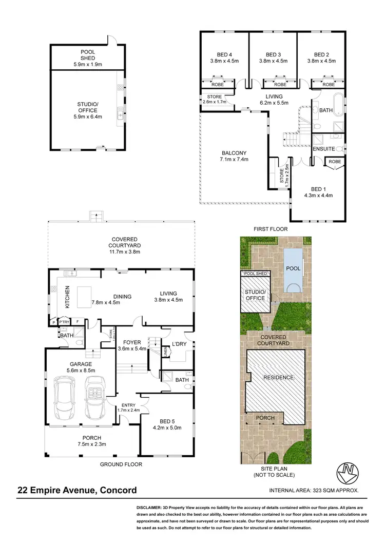 Floorplan of Homely house listing, 22 Empire Ave, Concord NSW 2137