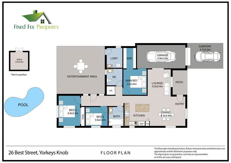 Floorplan of Homely house listing, 26 Best St, Yorkeys Knob QLD 4878