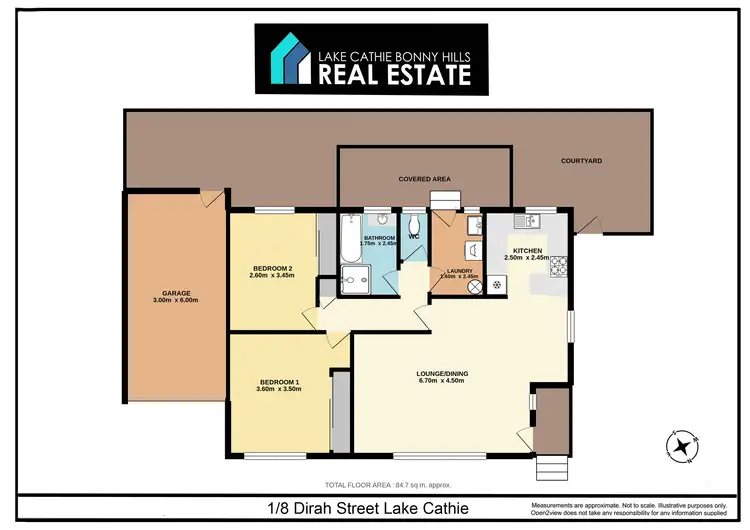 Floorplan of Homely villa listing, Unit 1/8 Dirah St, Lake Cathie NSW 2445