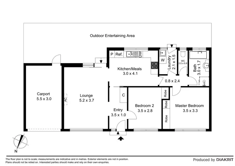 Floorplan of Homely unit listing, 3/60 Middle Road, Maribyrnong VIC 3032