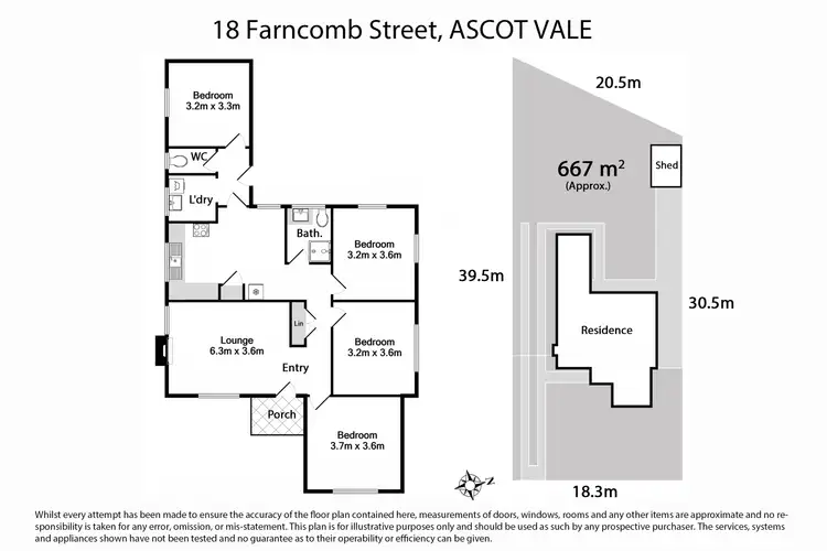 Floorplan of Homely house listing, 18 Farncomb Street, Ascot Vale VIC 3032