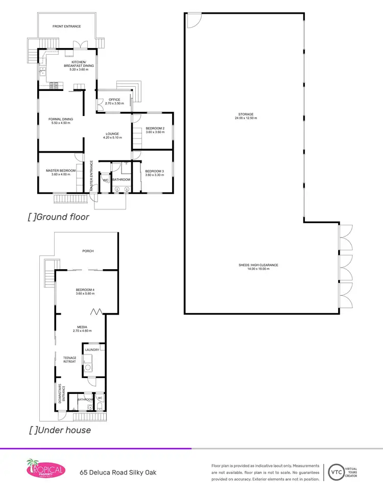 Floorplan of Homely house listing, 65 De Luca Rd, Silky Oak QLD 4854