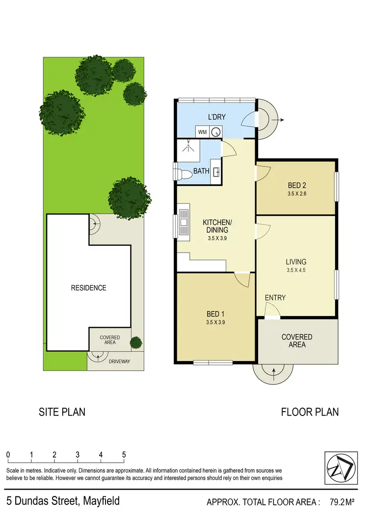 Floorplan of Homely house listing, 5 Dundas St, Mayfield NSW 2304