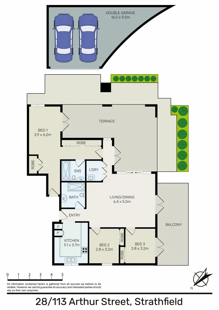 Floorplan of Homely apartment listing, Unit 28/113-117 Arthur St, Strathfield NSW 2135