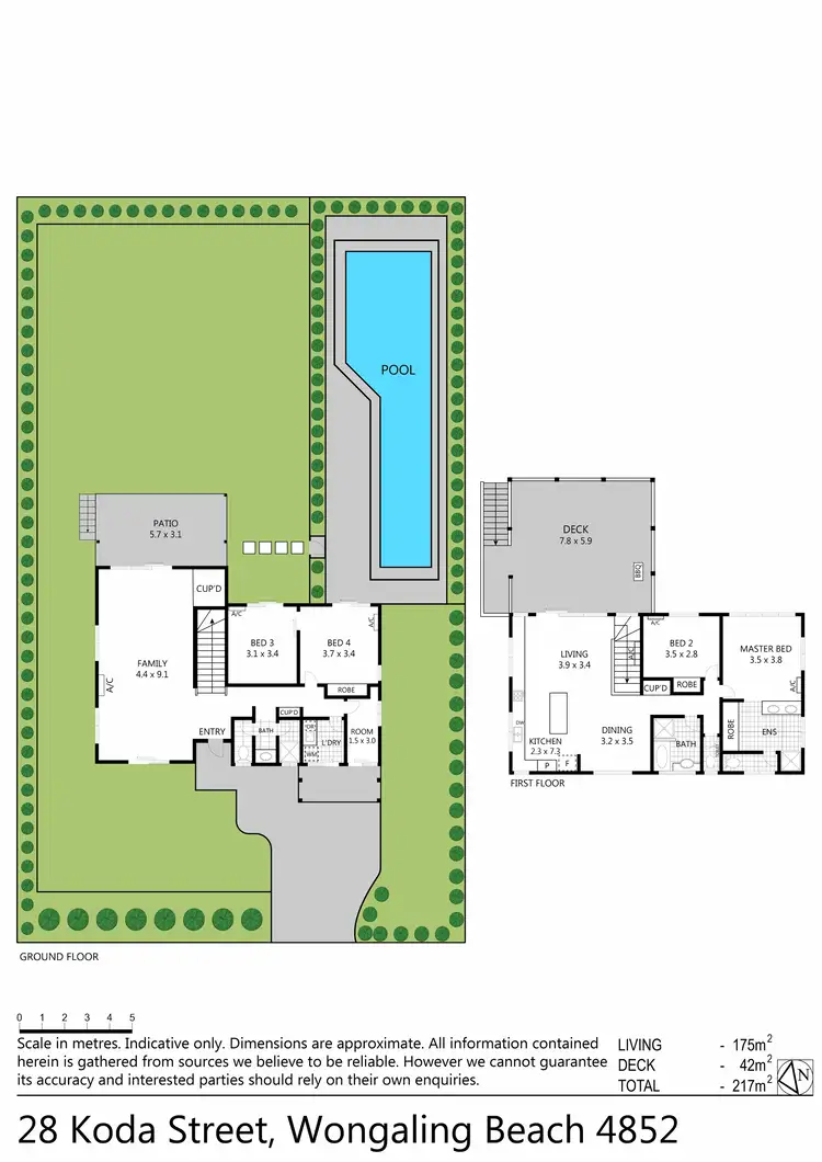 Floorplan of Homely house listing, 28 Koda St, Wongaling Beach QLD 4852