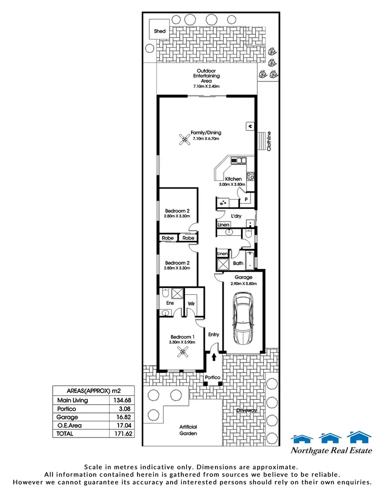 Floorplan of Homely house listing, 13 Sandpiper Ch, Mawson Lakes SA 5095