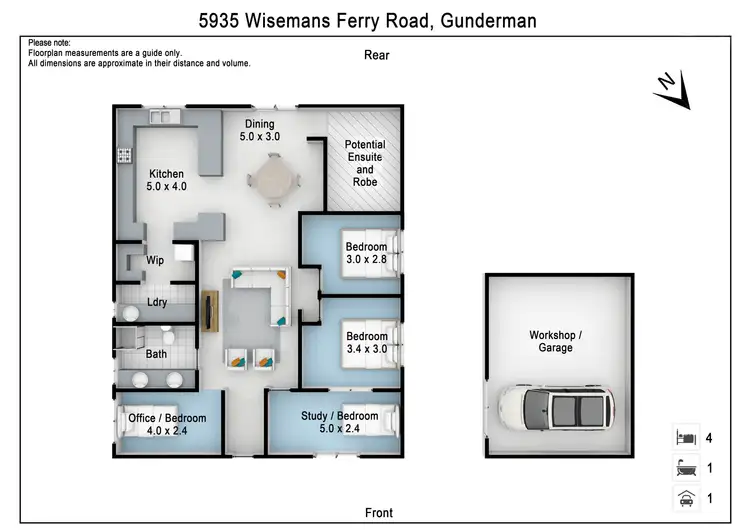 Floorplan of Homely house listing, 5935 Wisemans Ferry Rd, Gunderman NSW 2775