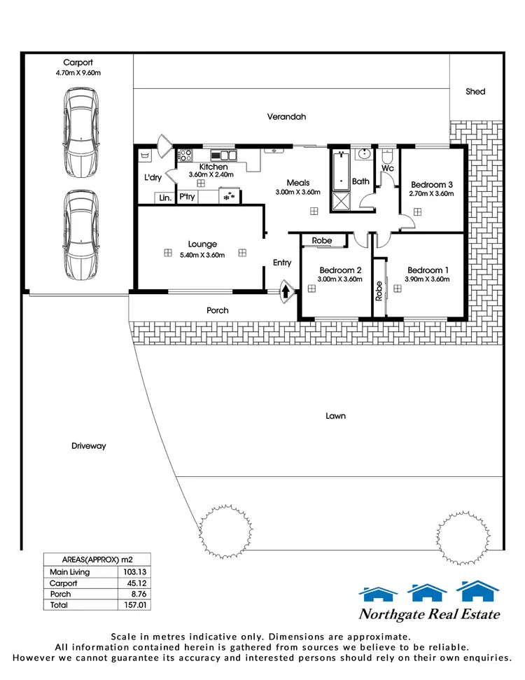 Floorplan of Homely house listing, 11 Woolaston Rd, Salisbury Downs SA 5108