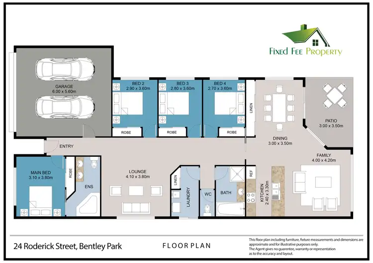 Floorplan of Homely house listing, 24 Roderick St, Bentley Park QLD 4869