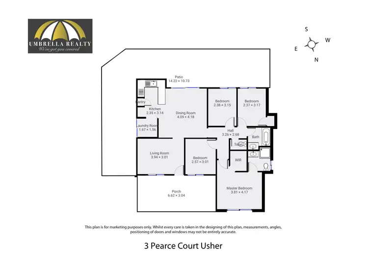 Floorplan of Homely house listing, 3 Pearce Ct, Usher WA 6230