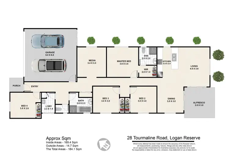 Floorplan of Homely house listing, 28 Tourmaline Rd, Logan Reserve QLD 4133