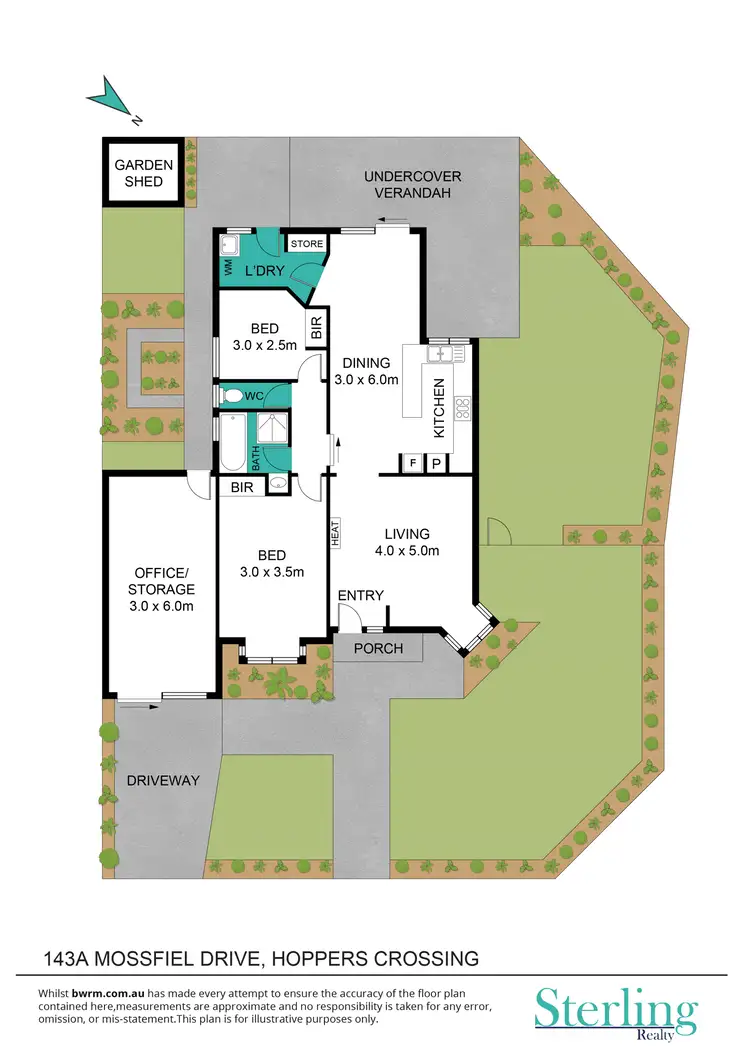 Floorplan of Homely house listing, 143A Mossfiel Drive, Hoppers Crossing VIC 3029