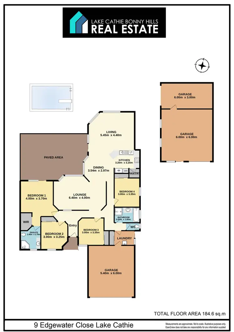 Floorplan of Homely house listing, 9 Edgewater Cl, Lake Cathie NSW 2445