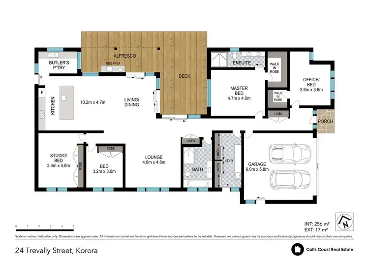 Floorplan of Homely house listing, 24 Trevally St, Korora NSW 2450