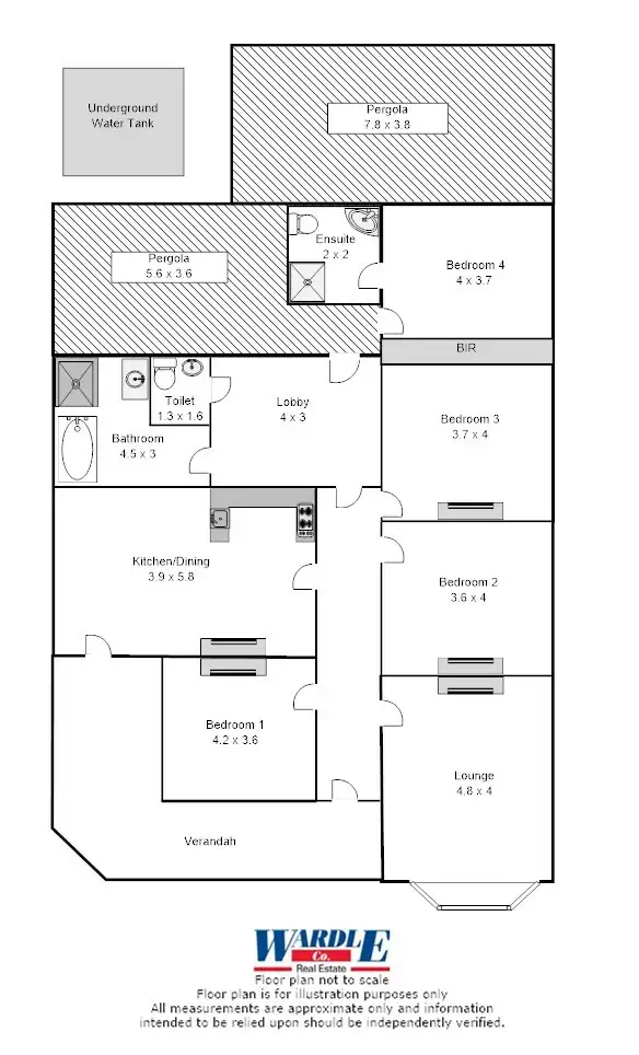 Floorplan of Homely house listing, 37 West Tce, Laura SA 5480