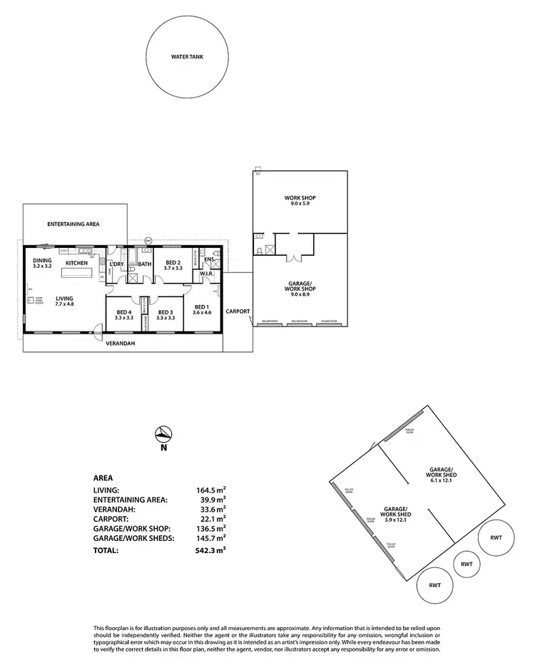 Floorplan of Homely rural property listing, 144 Darby Rd, Echunga SA 5153