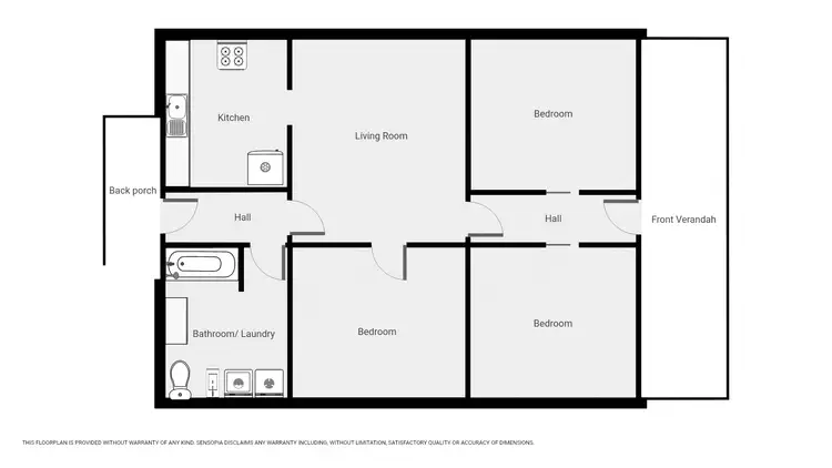 Floorplan of Homely house listing, 8 Bennett St, Stawell VIC 3380