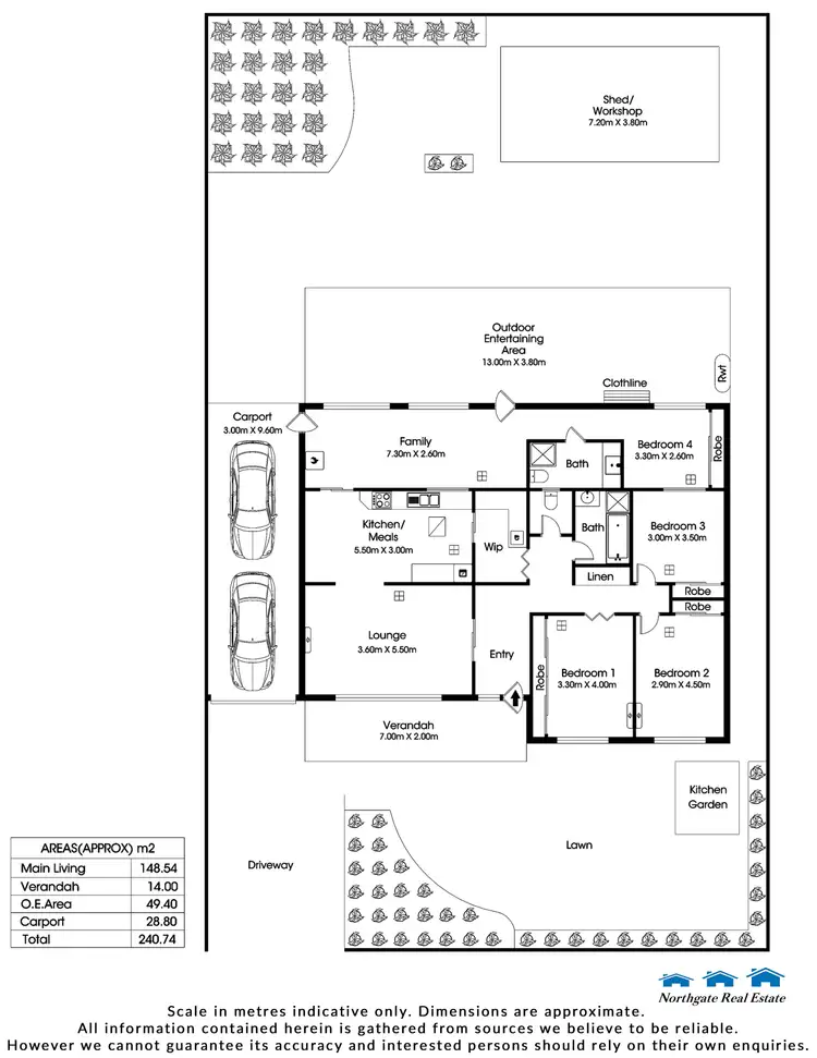 Floorplan of Homely house listing, 3 Boronia Ave, Salisbury East SA 5109