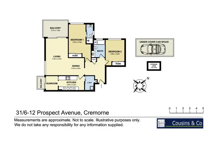 Floorplan of Homely apartment listing, 31/6-12 Prospect Avenue, Cremorne NSW 2090