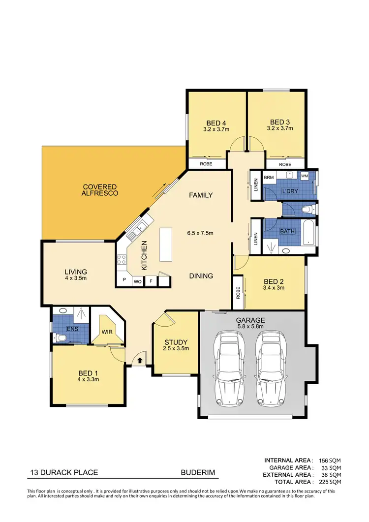 Floorplan of Homely house listing, 13 Durrack Place, Buderim QLD 4556