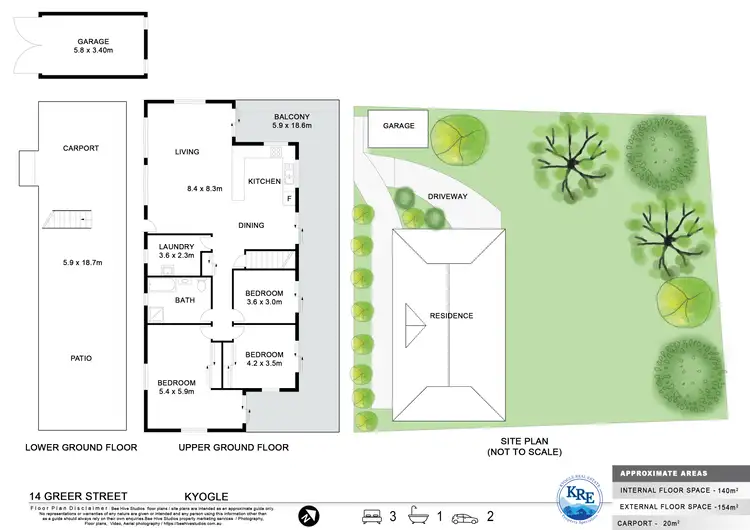 Floorplan of Homely house listing, 14 Greer St, Kyogle NSW 2474