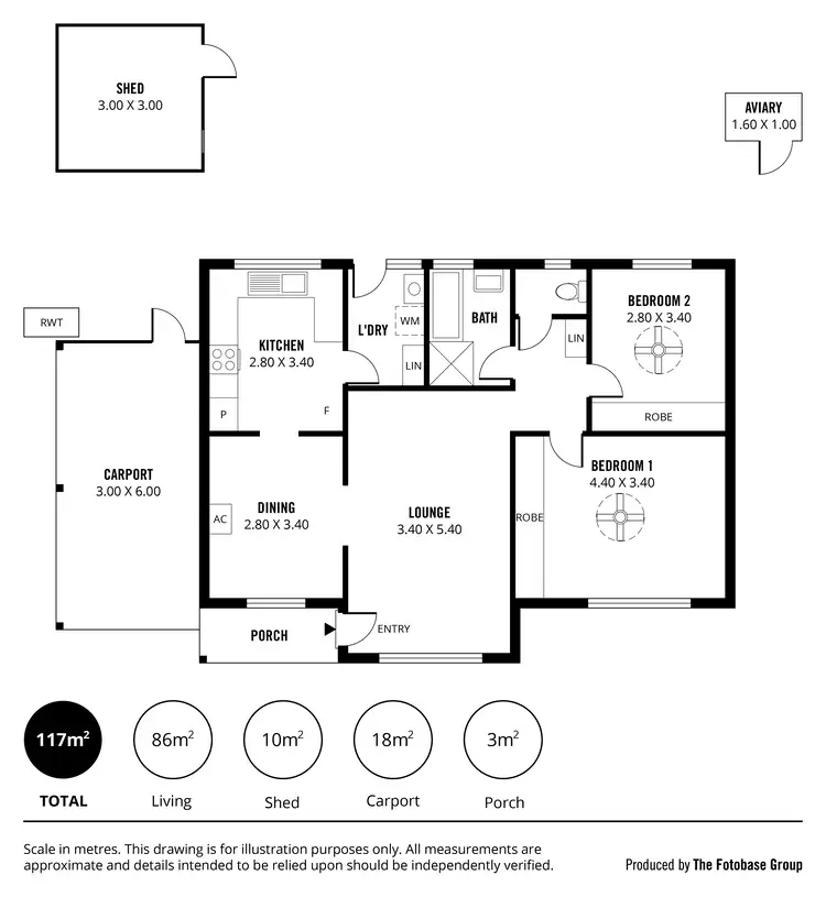 Floorplan of Homely unit listing, Unit 2/17 Hoods Rd, Northfield SA 5085