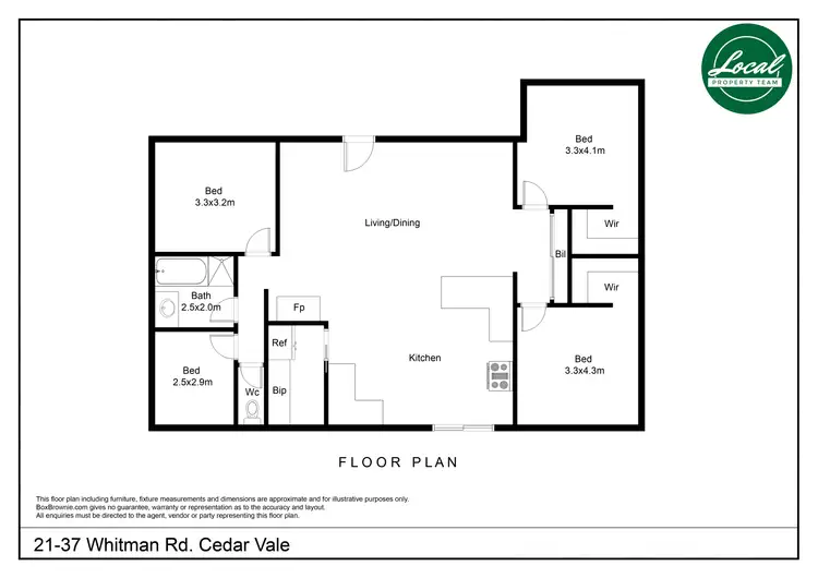 Floorplan of Homely house listing, 21-37 Whitman Rd, Cedar Vale QLD 4285