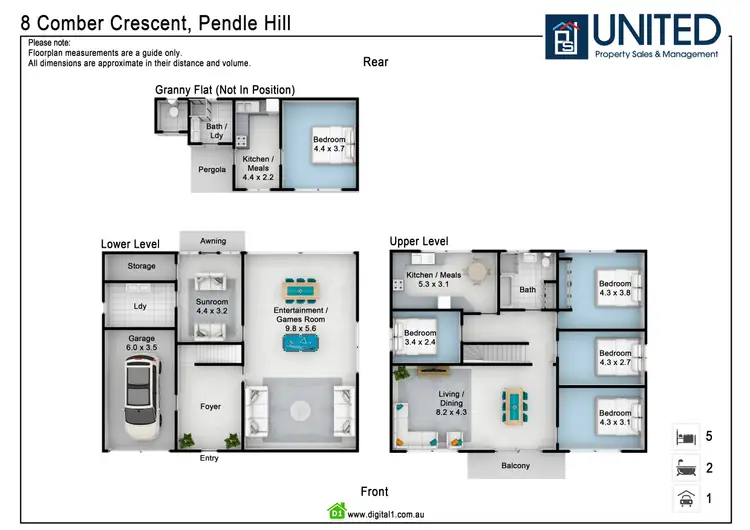 Floorplan of Homely house listing, 8 Comber Cres, Pendle Hill NSW 2145