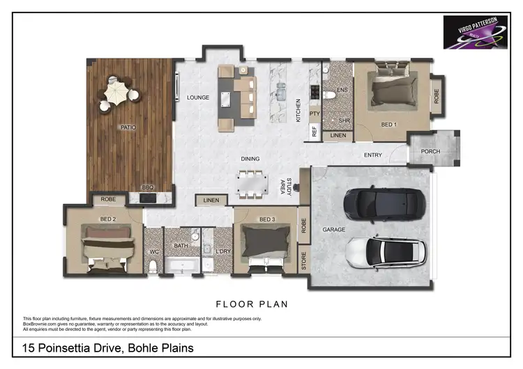 Floorplan of Homely house listing, 15 Poinsettia Dr, Bohle Plains QLD 4817