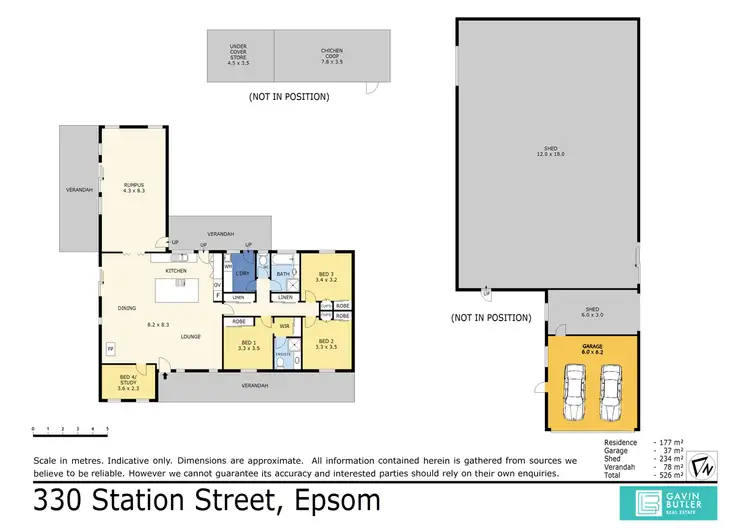 Floorplan of Homely house listing, 330 Station St, Epsom VIC 3551