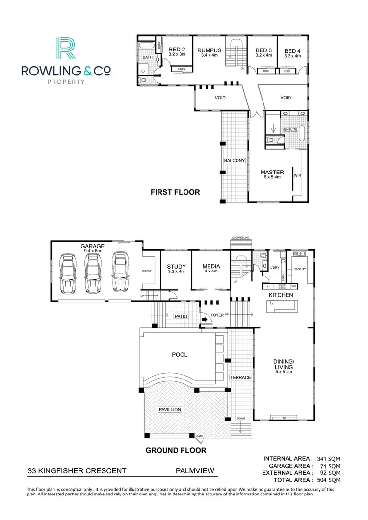 Floorplan of Homely house listing, 33 Kingfisher Cres, Palmview QLD 4553