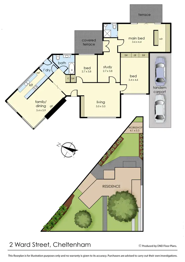 Floorplan of Homely house listing, 2 Ward St, Cheltenham VIC 3192