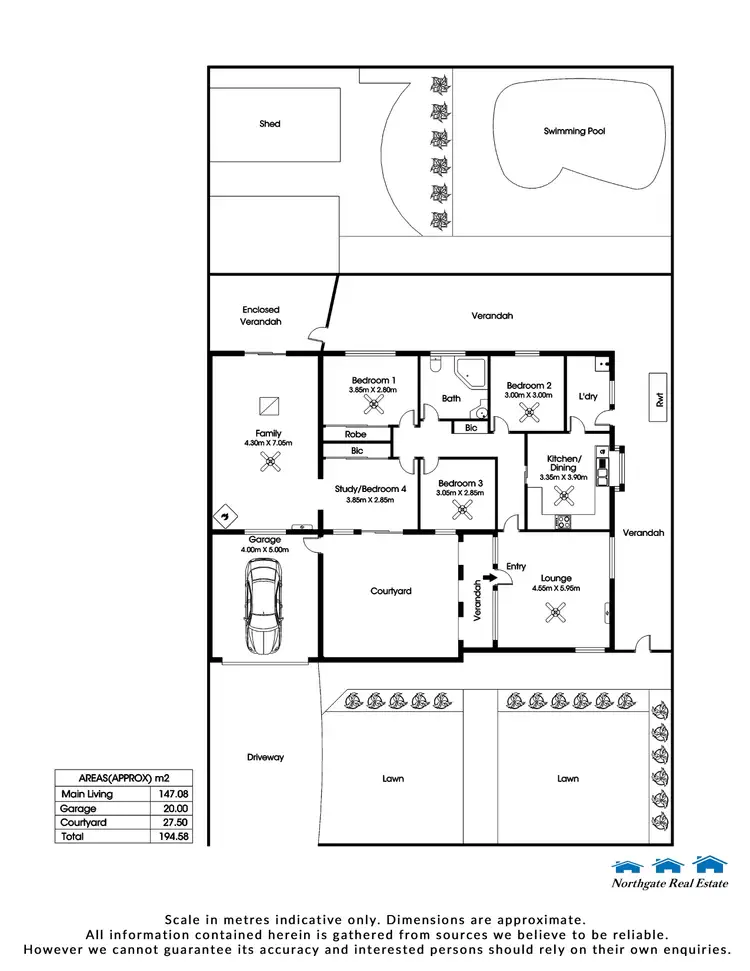 Floorplan of Homely house listing, 417 Montague Rd, Modbury SA 5092