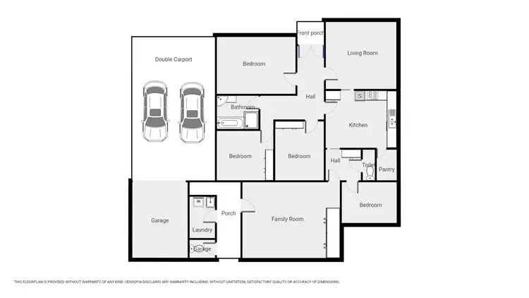 Floorplan of Homely house listing, 1 Hodges St, Stawell VIC 3380