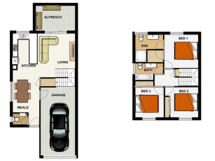 Floorplan of Homely townhouse listing, Unit 29/12 Dasheng St, Doolandella QLD 4077