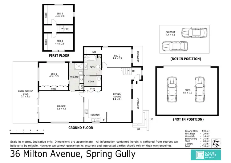 Floorplan of Homely house listing, 36 Milton Ave, Spring Gully VIC 3550