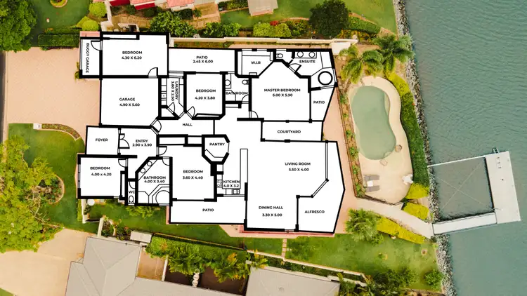 Floorplan of Homely house listing, 1042 Rosebank Way, Hope Island QLD 4212