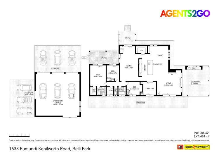 Floorplan of Homely house listing, 1633 Eumundi Kenilworth Rd, Belli Park QLD 4562