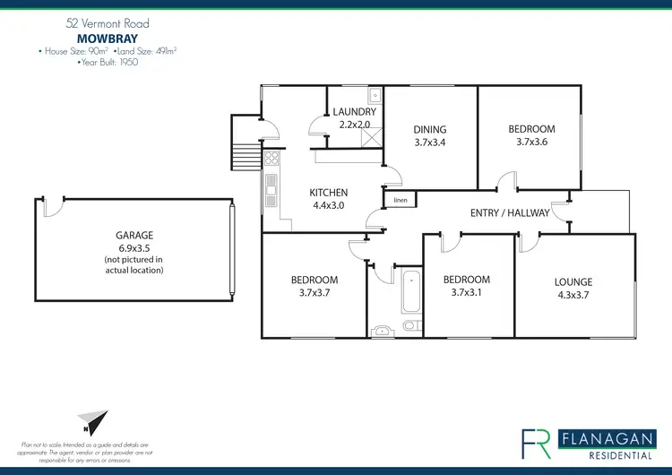Floorplan of Homely house listing, 52 Vermont Rd, Mowbray TAS 7248