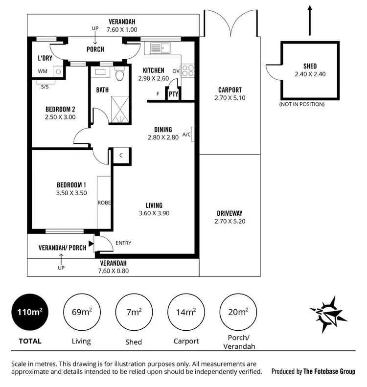Floorplan of Homely unit listing, 33/44 Glynburn Road, Hectorville SA 5073